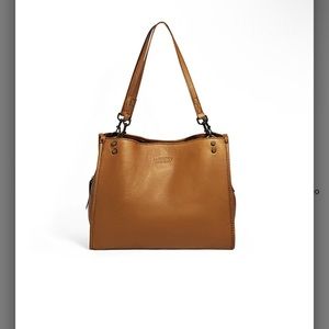 LENOX TRIPLE ENTRY SATCHEL in CAFE LATTE